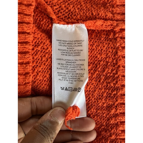 Anthropologie x‎ MAEVE V-neck Polo Sweater Large Preppy Boho - Picture 8 of 8